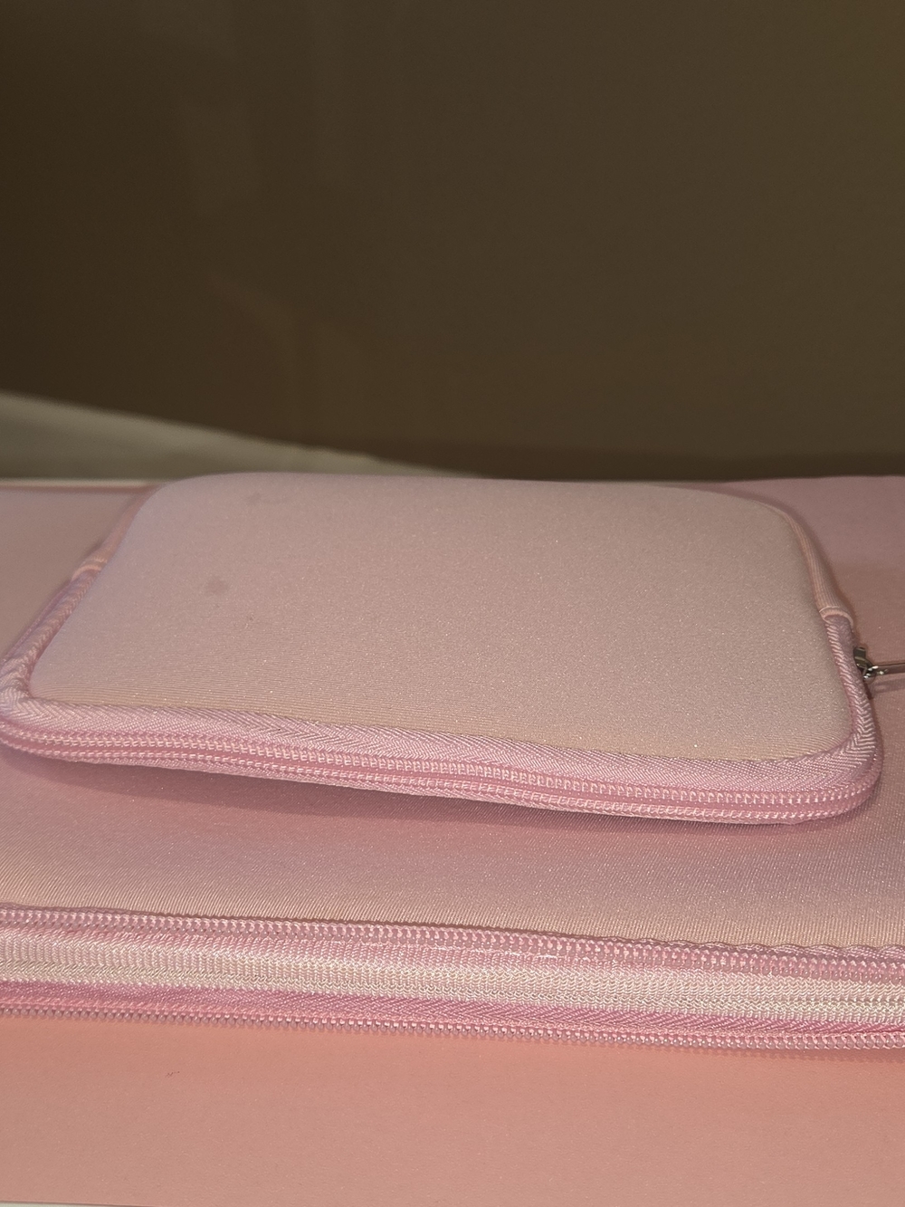 Pink Tablet/Thin Laptop Sleeve Case. With matching mouse bag